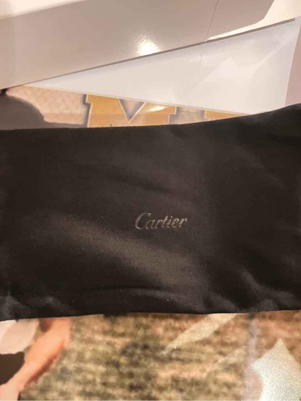 Cartier Women's Gold Rimless Sunglasses with Purple Gradient Lenses beautiful! - Picture 6 of 13